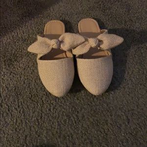 Toddler girl Gold Mules